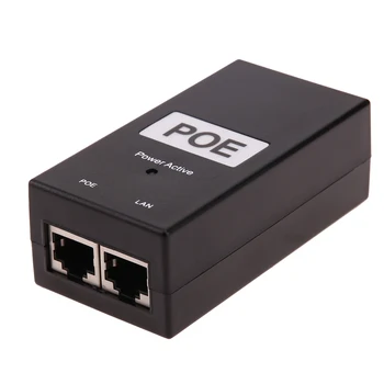 0.5 Darbvirsmas POE Power Inžektora Ethernet Adapteris Uzraudzības CCTV kameras IP Kameras Barošanas 24V/48V Drošība un Aizsardzība