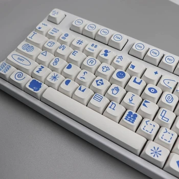 108 Atslēgas Keycaps Uzstādīt XDA Profilu Zilā Zīme PBT DyeSubbed Keycap Mechanical Gaming Keyboard Keycap Diy