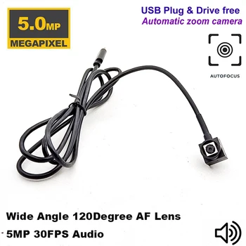 15*15mm Mini Auto Fokusa Platleņķa USB Webcam Live Broadcast Kameras Vadītāja-Brīva USB Kameras Modulis 12*12mm TIPA C OTG UVC