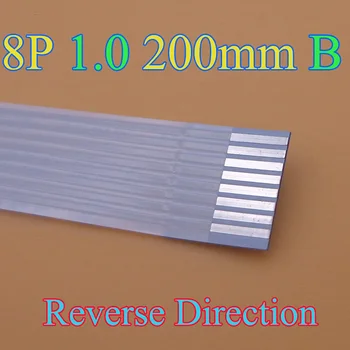 2-500pcs/daudz Jaunu FFC ražošanas procesu kontroles dzīvoklis elastīgu kabeli, 1.0 mm piķis 8 pin Reverse Garums 200mm Platums 9mm Lentes Flex Kabelis 8pin