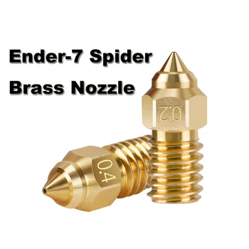 2gab Ender-7 Sprauslu Vara Spider Sprauslas ātrgaitas M6 Vītni Misiņa Sprauslas Ender 7 Spider 3D Printera Daļas