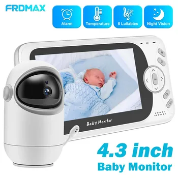 4.3 Collu Baby Monitor Fotokamera, 3X Tālummaiņas Tālvadības Pan Tilt Kamera divvirzienu Audio Nakts Redzamības Māte Bērniem Drošības Video Novērošanas