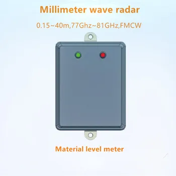 40m 80GHz Milimetru viļņu radara materiāls līmeņa mērītājs Ogļu bunkurā dambja dūņu tvertnes līmeņa mērītājs putekļu necaurlaidīgs radara līmeņa mērītājs