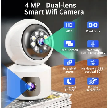 4MP 2K WIFI Kameru Home Security Iekštelpu Novērošanas Kameru Bērnu Pet Monitors, Auto Izsekošana Dome Bezvadu PTZ IP Kameras P2P