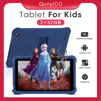7 Collu Android Bērniem Tablet PC Studiju Izglītību Bērniem Planšetdatoru Ar Silikona Gadījumā 2+32GB Google Play WiFi Tablet Turētājs