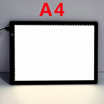 A4 Zīmēšanas tablete wacom Digitālās Grafikas Tablete LED Diamond Glezniecības Gaismu Pad Valdes Portatīvo Valdes X-ray filmu skatītājs