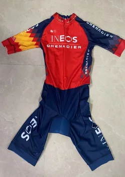 Ar LĀZERU GRIEZTI Skinsuit 2023 INEOS Grenadieru KOMANDAS Bodysuit ĪSS Riteņbraukšana Jersey Bike Velosipēdu Apģērbu Maillot Ropa Ciclismo
