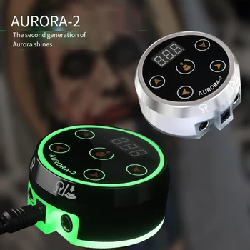 Aurora Otrais Tetovējums Barošanas LCD Smart Touch Ekrāns, Pastāvīgu Aplauzums Mašīna Spoles Rotācijas Tetovējums Ieroci Rotācijas