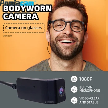 brilles kamera mini Ķermeņa, nēsā fotokameras 1080P HD Security USB Video Novērošanas kameru, lai vlog YouTube live camera Android