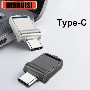 C tipa USB Flash Drive 32GB OTG Metāla USB 2.0 Pen Drive Taustiņu 64GB C Tipa ātrgaitas pendrive Mini Flash Drive, Memory Stick