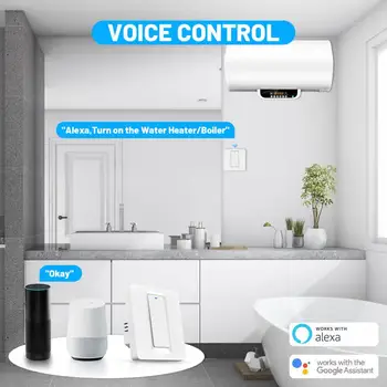 CORUI Tuya WiFi 20A Ūdens Sildītāja Slēdzi Smart Wifi Sienas Slēdzi Laiks Tālvadības pults Strādā Ar Google Home Un Alexa
