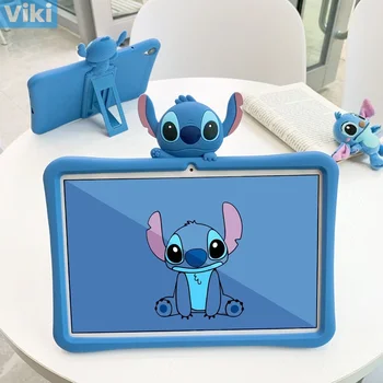 Disney Stitch Karikatūra Silikona Stāvēt Vāks Huawei MatePad Mate Pad M7 M8 10.8 Honor6 V7 Bērniem Tablete Gadījumā Shell Būtiska
