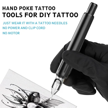 EZ Roku Pabāzt Stick Tetovējums Komplektu Piegādes DIY Tetovējums Kasetnes Adatu Stick un Roku Pabāzt Rīki Tetovējums Komplektu Piederumi