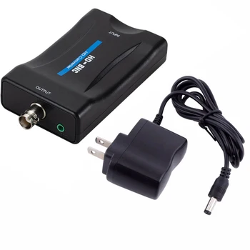 HDMI-saderīgam Composite BNC Audio Video Converter, PAL, NTSC 1080P Adapteris priekš PS4 VHS Klēpjdatoru, BNC TV Displeja