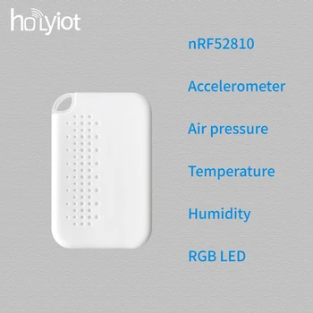 Holyiot nRF52810 Eddystone ibeacon Frāzi BLE 5.0 zemu enerģijas Modulis Akselerometru Temperatūras un Mitruma Sensors, Barometrs