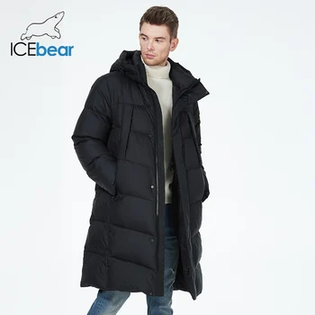 ICEbear 2023 jaunas ziemas ilgi vīriešu sporta jaka modes lodeszivs mētelis virsdrēbes MWD3480I