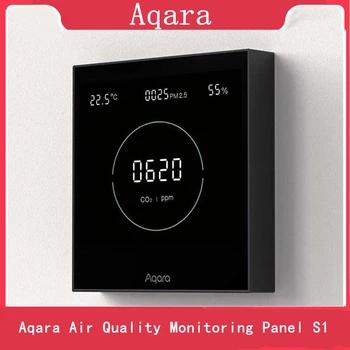 JAUNU Aqara Gaisa Kvalitātes Monitora Panelis S1 Omni Virziena Gaisa CO2 PM2.5 Temperatūras Un Mitruma Monitorings Homekit Aqara Mājas App