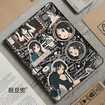 K-ON! Anime Akiyama Miljoni ipad Lietā Par iPad Gaisa 4 5 10.9 Mini 5 6 2020. gadam pro 11in IPad Gaisā 1 2 9.7 Tabletes Ar Zīmuļa Turētāju