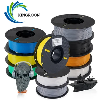 KINGROON 3D Printeri PETG Pavedienu 1KG 1,75 mm Juceklis-Bezmaksas, Augstas Kvalitātes 3D Drukāšanas Videi draudzīgas Plastmasas Izejvielas 2.2 LBS/ROLL