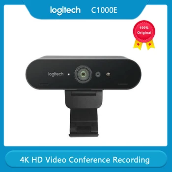 Logitech BRIO C1000e 4K HD Webcam Video Konferences Straumēšanas Ierakstu Datoru Papildierīces Pc