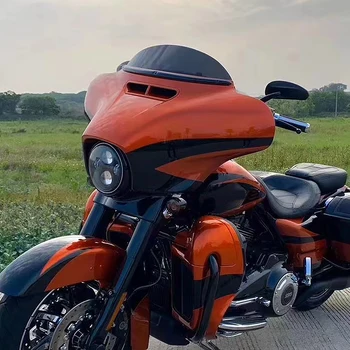 Motocikla Priekšējā Stikla Spoilers Ekrāna Deflektors Harley Grand Slīdēt Flagmanis Slīdēt Īss Vidējs Augsts Stikliem 2014-2023