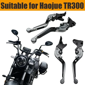 Motociklu aksesuāri saliekamie bremžu sajūga sviru regulējams disku bremzēm, 6 pārnesumu regulēšanas rokturis piemērots Haojue TR300