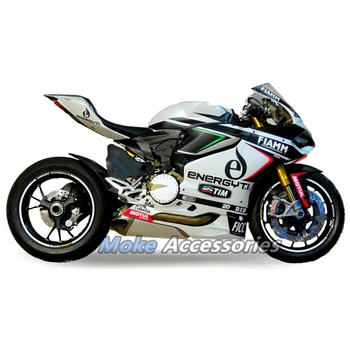 Motociklu Pārsegi Komplekts piemērots Ducati 899 1199 2012. - 2014. Gadam Virsbūves noteikt Augstas Kvalitātes ABS Injekcijas Balta, Melna