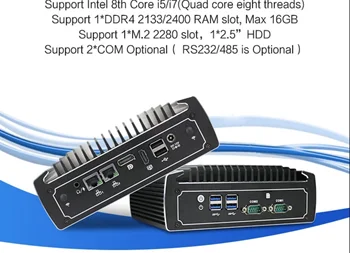 Pasūtījuma Intel 8. Gen Core i5 i7 i9 PROCESORS 8145u 8250u 8265u 8550u Mini DATORU, Datora