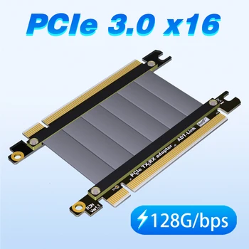 PCIE X16 paplašinājuma līnijas x16 sieviešu un vīriešu pcie tx-rx signālu maiņas līnijas PCIe3.0x16 gen3 128G/bps ātrgaitas pārraides