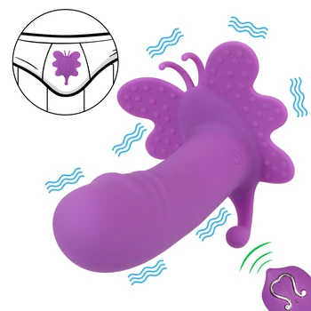 Pieaugušo Produkti Valkājamas Vibrators Vagīnas Stimulators Seksa Rotaļlietas Sievietēm Anālais Massager Dildo Tauriņš Vibrators 10 Režīmā