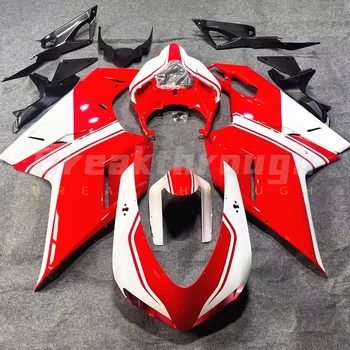 Piemērots Ducati 848 1098 1198 2007. - 2012. gadam motociklu augstas kvalitātes ABS inžektorlējuma ķermeņa pārsegs komplektā