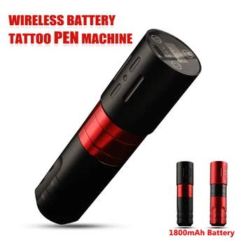 Profesionālas Bezvadu Tetovējums Mašīna Rotaty Akumulatora Pildspalva ar 1800mAh Akumulators LED Ciparu Displejs Grims, Body Art Tattoo Piegāde