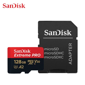 SanDisk Extreme PRO Flash Atmiņas Kartes 128GB 256 GB 180MB/s UHS-I U3 Micro SD 64GB, 32GB 4K V30 Micro SD atmiņas Karti 512 GB, 1 TB Atmiņas TF