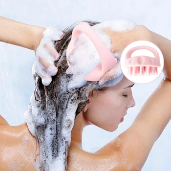 Silikona Šampūns Galvas Matu Massager Detangle Matu Mazgāšanas Birste, Dušas, Vannas Vadītājs Ķermeņa Masāža Spa Salons Ķemme Veselības Aprūpes Rīki