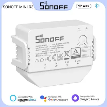 SONOFF DUALR3 Lite Smart Switch 15A Dubulto Releju WiFi 2 - Way Elektroenerģijas Skaitītāju Attālinātu Balss 