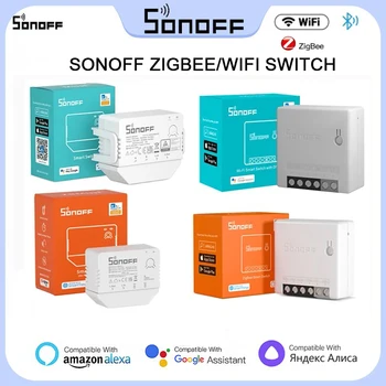 SONOFF MINI R2 WiFi Slēdzis MINI R3 ZBMINI Wifi Smart Switch, Izmantojot Alexa, Google Home Alise Smart Home Sonoff Bezvadu Mini Switch