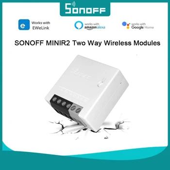 SONOFF MINIR2 divvirzienu Bezvadu Moduļiem Smart DIY Slēdzis R2 MINI Uzlabot EWeLink APP Bezvadu Tālvadības pults