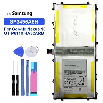 SP3496A8H Tablete Li-Polimēru Akumulators Samsung Google Nexus 10 GT-P8110 HA32ARB Nexus10 Akumulatora 9000mAh