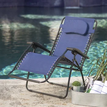 Sporta Lielgabarīta Nulles Gravitācijas Krēsls - Blue kempinga krēsls āra mēbeles