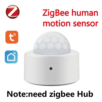 Tuya Zigbee Detektors PIR Kustības Sensoru, Smart Dzīves Drošības Cilvēka Ķermeņa Indukcijas Modulis Ierīces strādā ar Amazon Alexa, Google Home