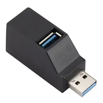 USB Expander Hub Portatīvo datoru Paplašinājuma Ports USB 3.0 Hub Spēcīgs Power Plug-And-Play 3-Port-High-Speed USB Mazo Ostu Pagarināšanu