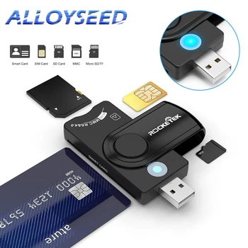 USB SIM Smart Card Reader For Bankas Karti IC/ID EMV SD TF, MMC Karšu Lasītājs, USB-CCID ISO7816 DNI Pilsonis Atmiņas Karšu Lasītājs Adapteri