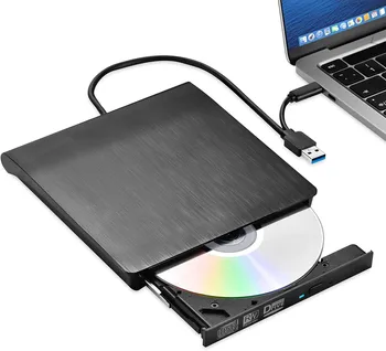 Ārējais Disks USB3.0&Type C BD-RDL DVD-RW CD Rakstnieks Combo Ieraksti Spēlēt 3D Video One Touch Pop up For Macbook Air, Pro 13 14 15
