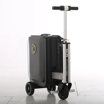 Melna Balta Airwheel Smart Rideable Čemodānu Bagāžas Gadījumos, Elektriskie Teleskopiskie Motorolleru SE3 S